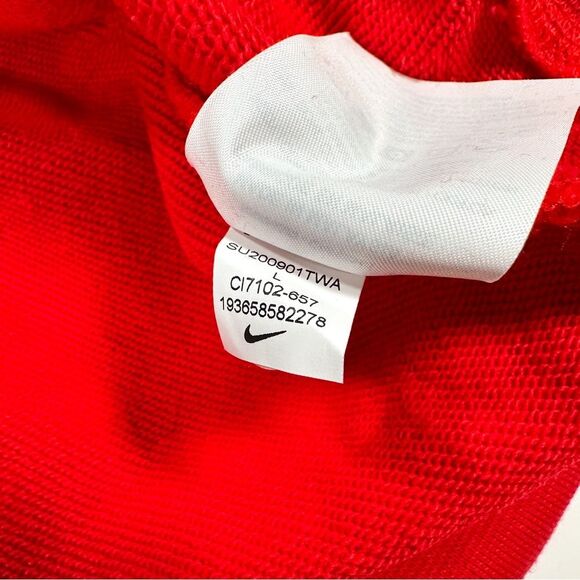 Nike SB Dry Long Sleeve Polo Top Size L Skateboarding Rugby Red Mens CI7102 657 - Picture 13 of 13